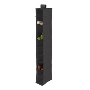Black 10-Shelf Hanging Closet Organizer