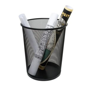 Black 18L Small Wire Mesh Trash Can